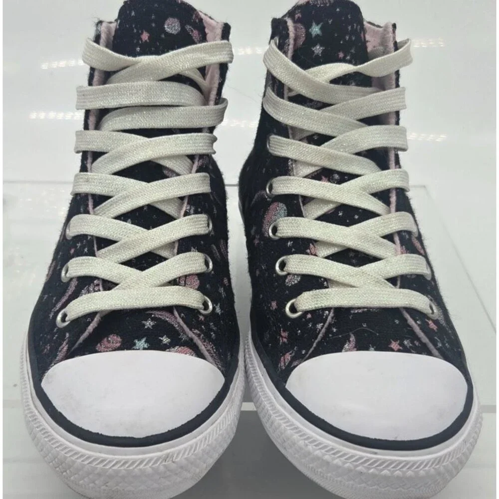 Converse Chuck Taylor All Star Hi high top sneakers space planets stars US 4